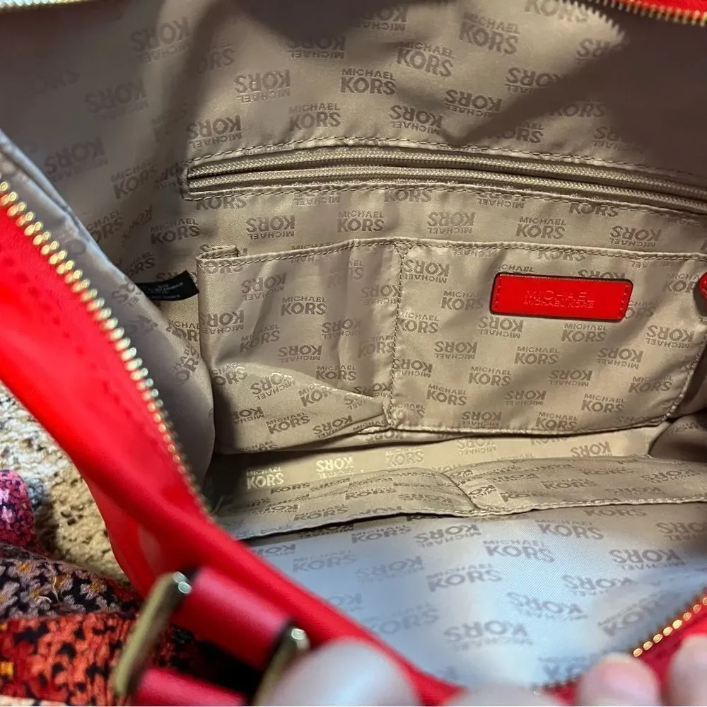 Michael Kors Ariana Large Red Tote. MSRP $280 Great Condition!!